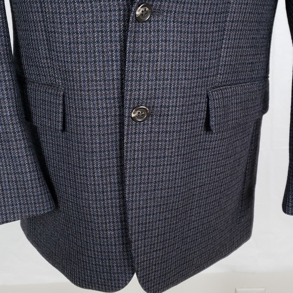 Chaps Lambs Wool Houndstooth Fall Sports Coat Jacket VGUC Homecoming - Picture 6 of 16